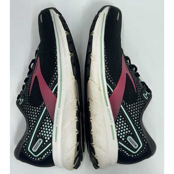 Brooks Ghost 14 Running Shoes Black/Pink Womens Size 6.5 Wide *no Insoles READ - Picture 7 of 13